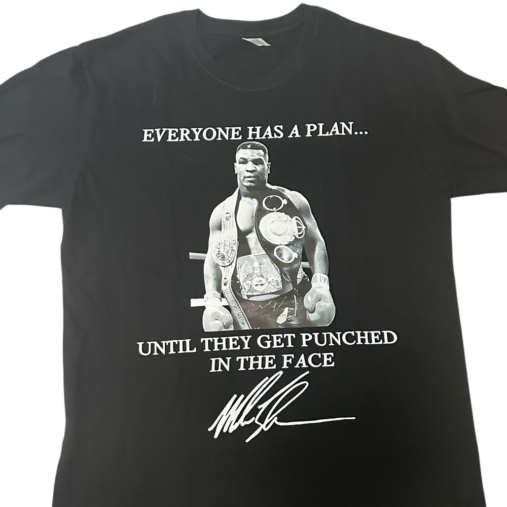 Caribbean Seal Mike Tyson Graphic Tee Boxing Quote T-Shirt 2XL